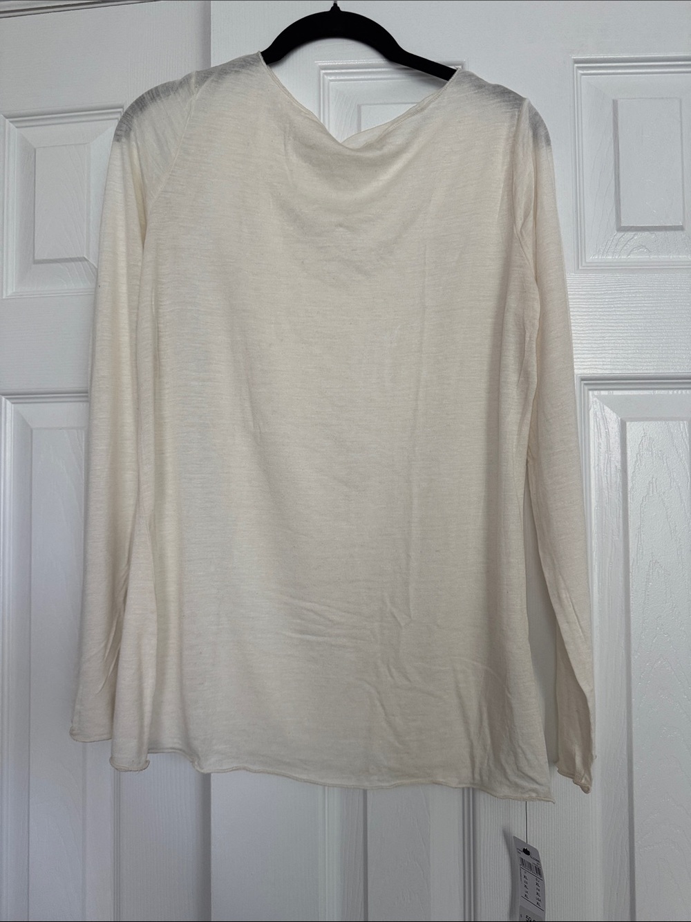 Intimissimi UltraLight w/Cashmere Cream Long-Sleeve Women's Top Size XL NWT